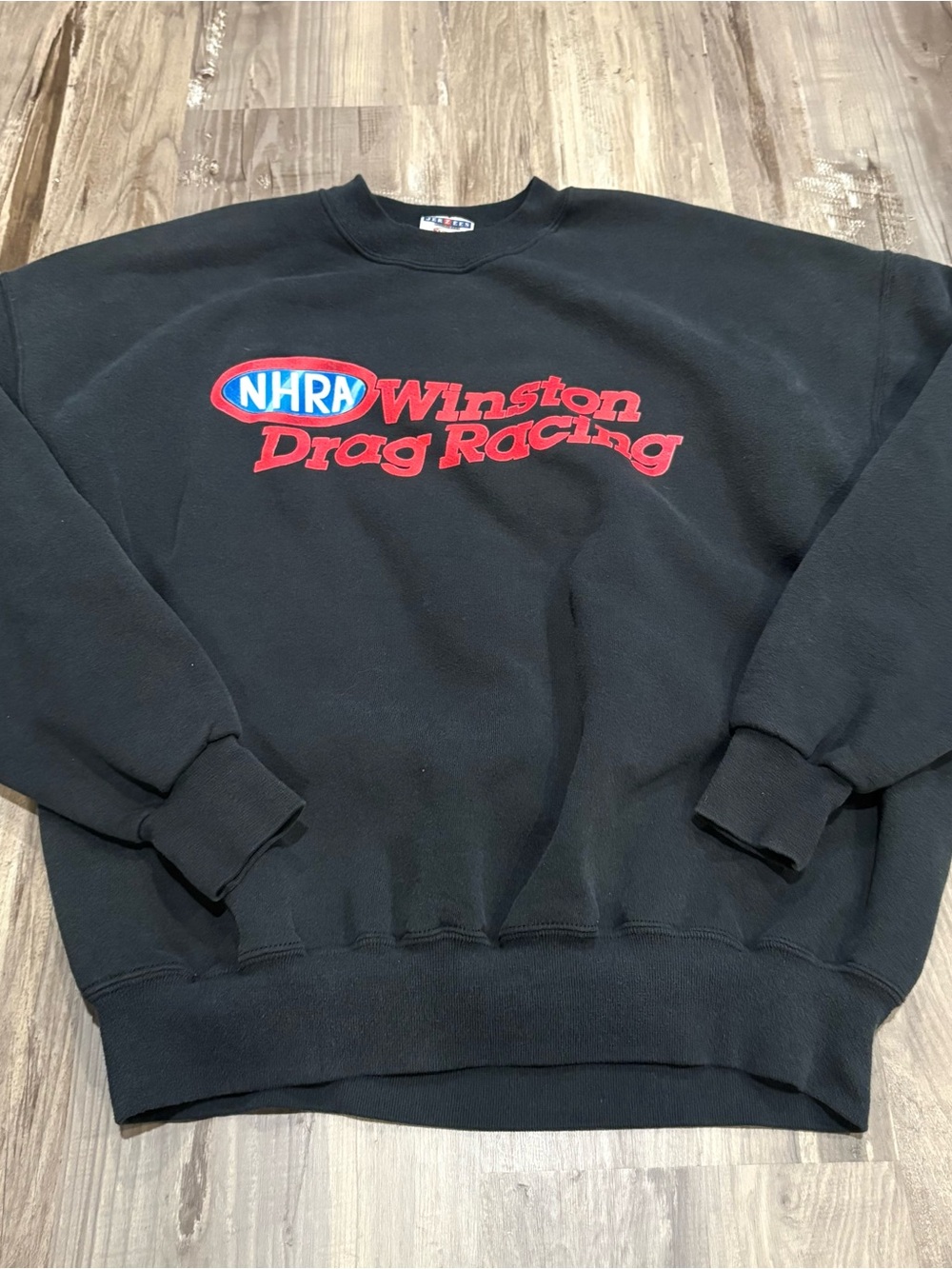Vintage 1990s Winston Drag Racing NHRA Speed Limit 350 Sweatshirt SZ XL